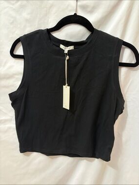 Z Supply Black Cropped Muscle Tank